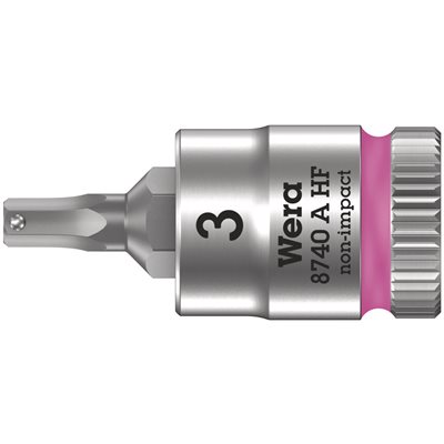 Zyklop bit socket with holding function, 1 / 4" drive Size Option