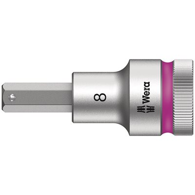 Zyklop bit socket with 1 / 2" drive with holding function Size Option