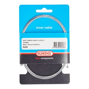 Shift Inner Cable 2 250mm 1×19 wires Galvanised Ø1.1mm with Nnipple Ø4×4 and Tnipple Ø4.5×4.5