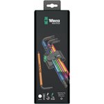 Wera Multicolour SB Long Arm Hex Key Set (Sb Packaging Clip)
