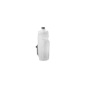 White Transparent frosted bottle with gray tie Left & Right