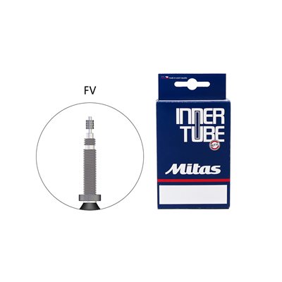 Chambre à air Mitas 700x23 / 28C valve presta 80mm épaisseur 9.9mm