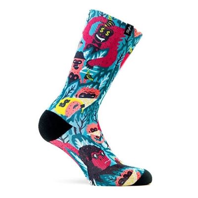 Pacific & Co. Sublimated MONKEY GANG Socks S / M