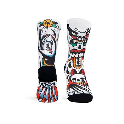 Pacific & Co. Sublimated SKULL Socks L / XL
