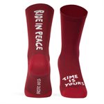Chaussettes Pacific & Co. Tricot RIDE IN PEACE Rouge Vin S / M