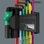 Multicolour 1 SB L-key set for tamper-proof TORX® screws, BlackLaser